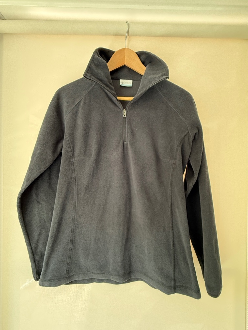 Columbia Sportswear Women's M Black 1/4 Zip Fleece Pullover Jacket Hiking